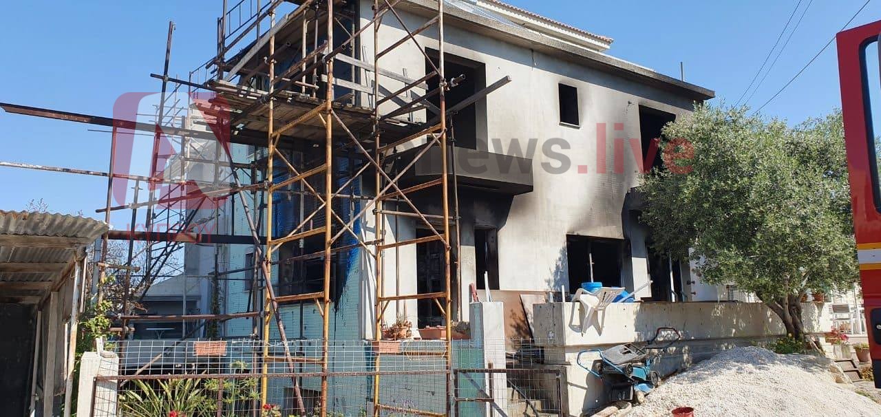 Στις φλόγες διώροφη κατοικία στην περιοχή της Χλώρακας (ΒΙΝΤΕΟ&ΦΩΤΟ)