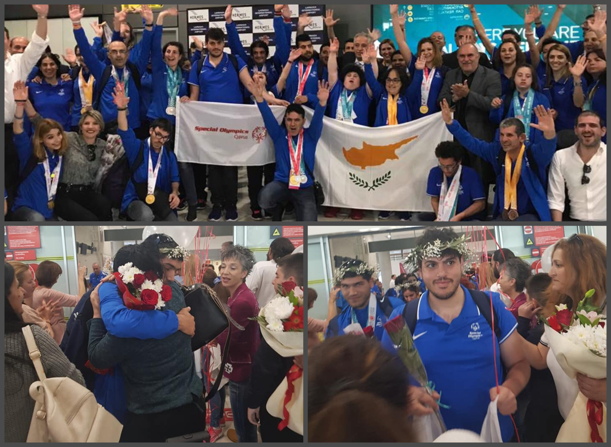 Με δάφνες ελιάς και χειροκροτήματα υποδέχθηκαν τους αθλητές των Special Olympics