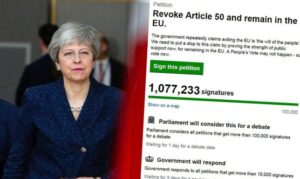 "Ακυρώστε το Brexit" υπέγραψαν πέραν των 2 εκατομμυρίων πολιτών