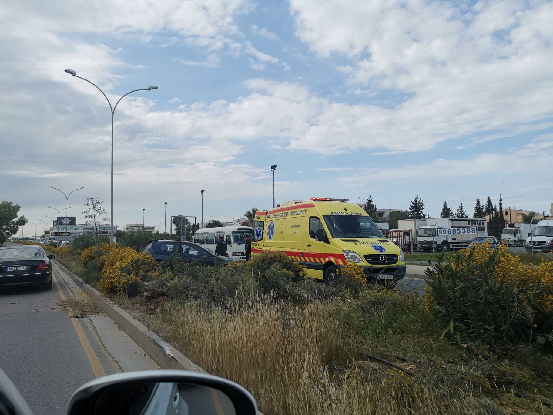 Τροχαίο ατύχημα στη Λευκωσία (ΦΩΤΟ)