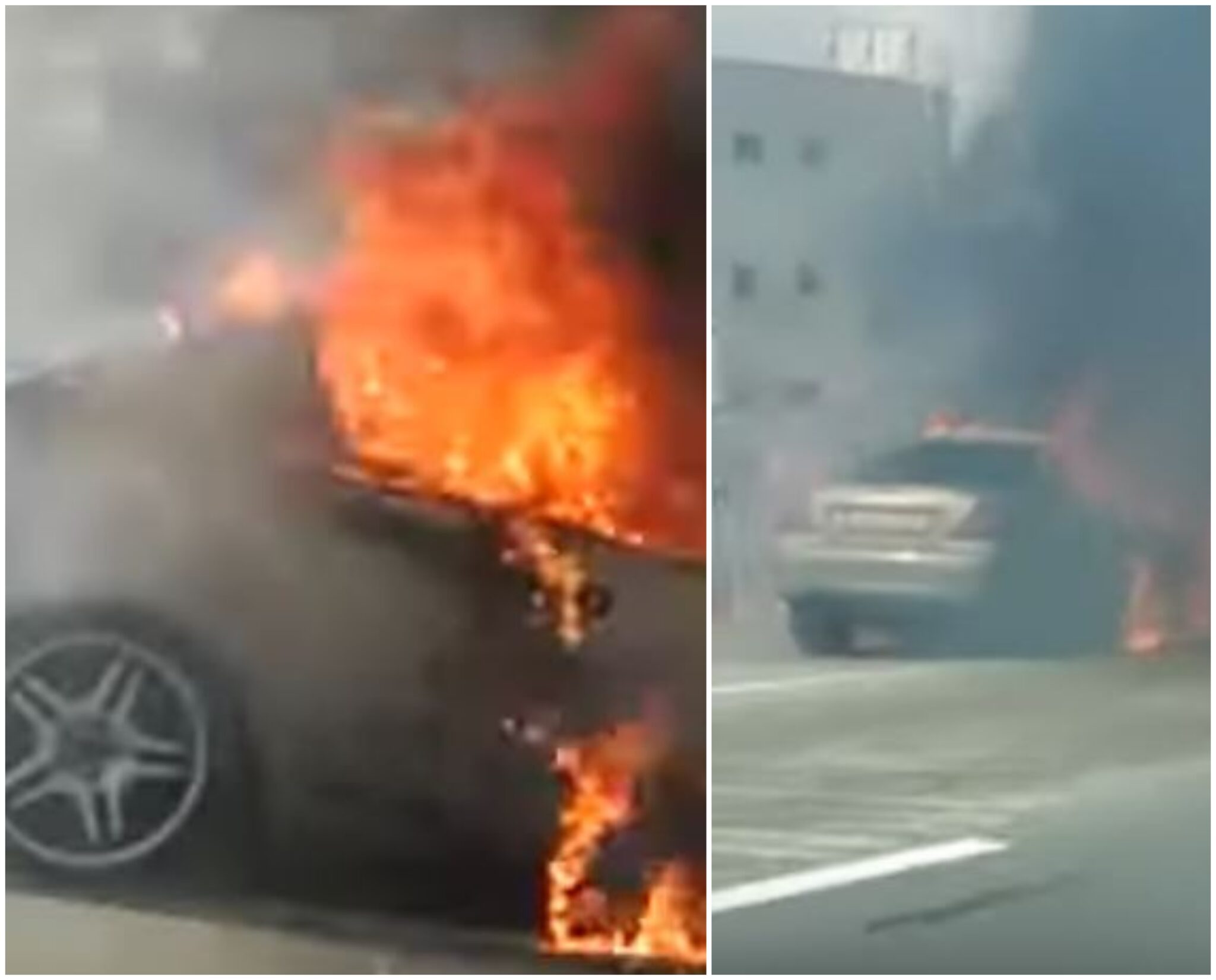 Στις φλόγες όχημα στον αυτοκινητόδρομο Λευκωσίας – Λεμεσού (BINTEO)