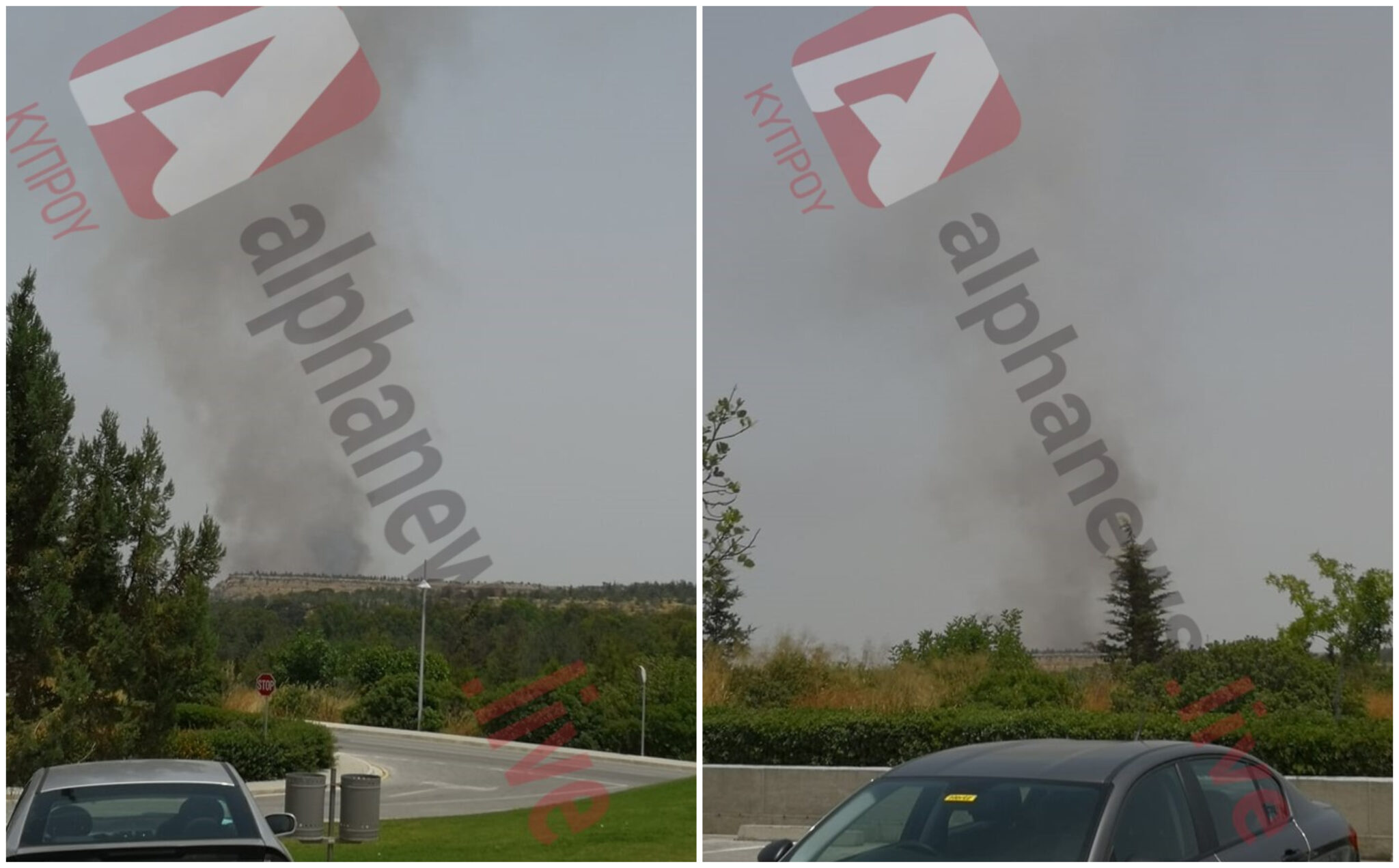 Σε συναγερμό οι αρχές για πυρκαγιά πίσω από το Πανεπιστήμιο Κύπρου (ΒΙΝΤΕΟ&ΦΩΤΟ)