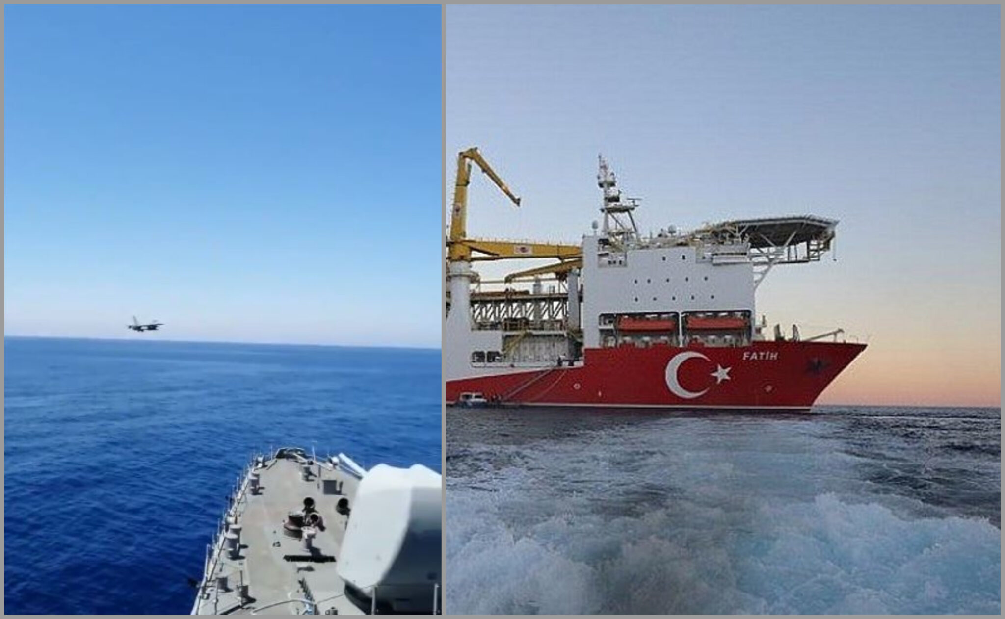 Η στιγμή που τουρκικά F-16 «χαιρετούν» το Φατίχ (ΒΙΝΤΕΟ)