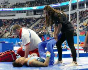 Τραυματίστηκε στο τελευταίο όργανο του τελικού ο Μάριος Γεωργίου