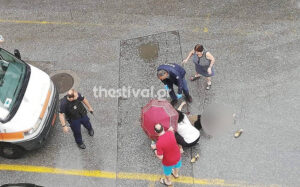 Άνδρας επιτέθηκε με τσεκούρι σε γυναίκα στη Θεσσαλονίκη (ΦΩΤΟ)