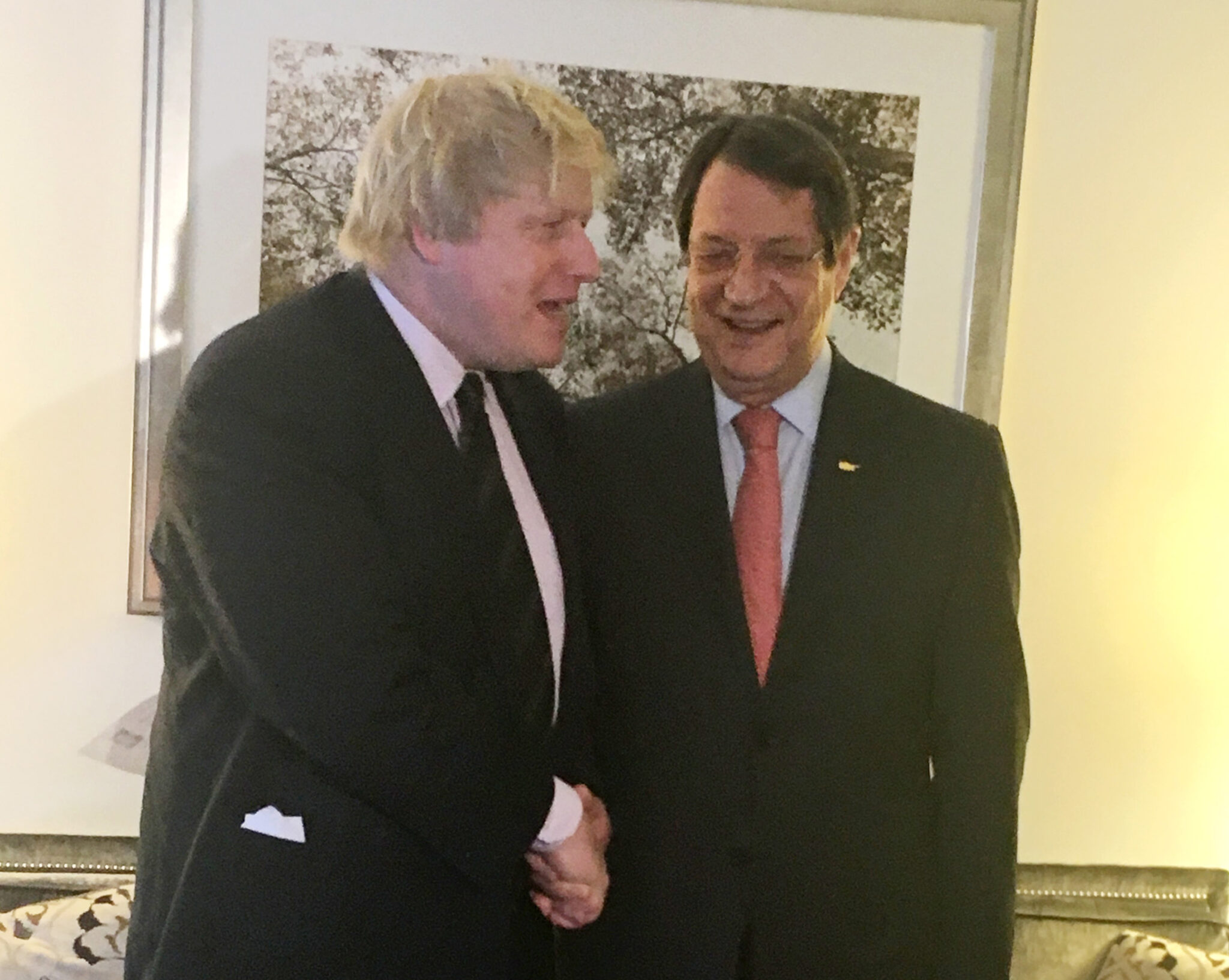 Συγχαρητήρια Αναστασιάδη στον Μπόρις Τζόνσον