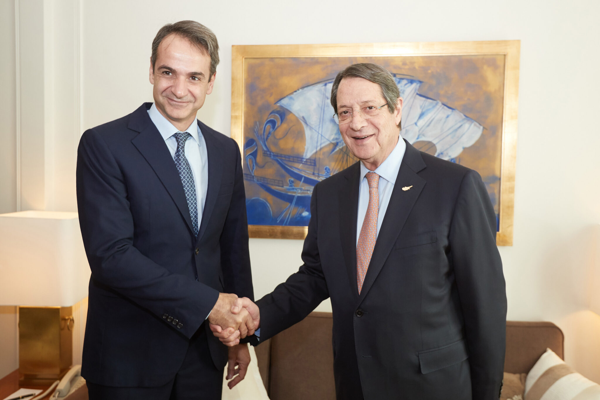 Στην Κύπρο ο Έλληνας Πρωθυπουργός Κυριάκος Μητσοτάκης