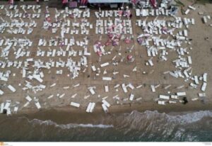 Εικόνες βιβλικής καταστροφής και χάους κατέγραψε drone πάνω από τη Χαλκιδική