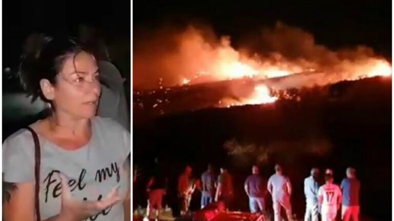 "Είδα τη λάμψη από την έκρηξη και μετά τη φωτιά" (ΒΙΝΤΕΟ)