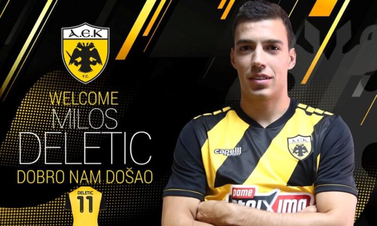 Επίσημο: Στην ΑΕΚ ο Ντέλετιτς