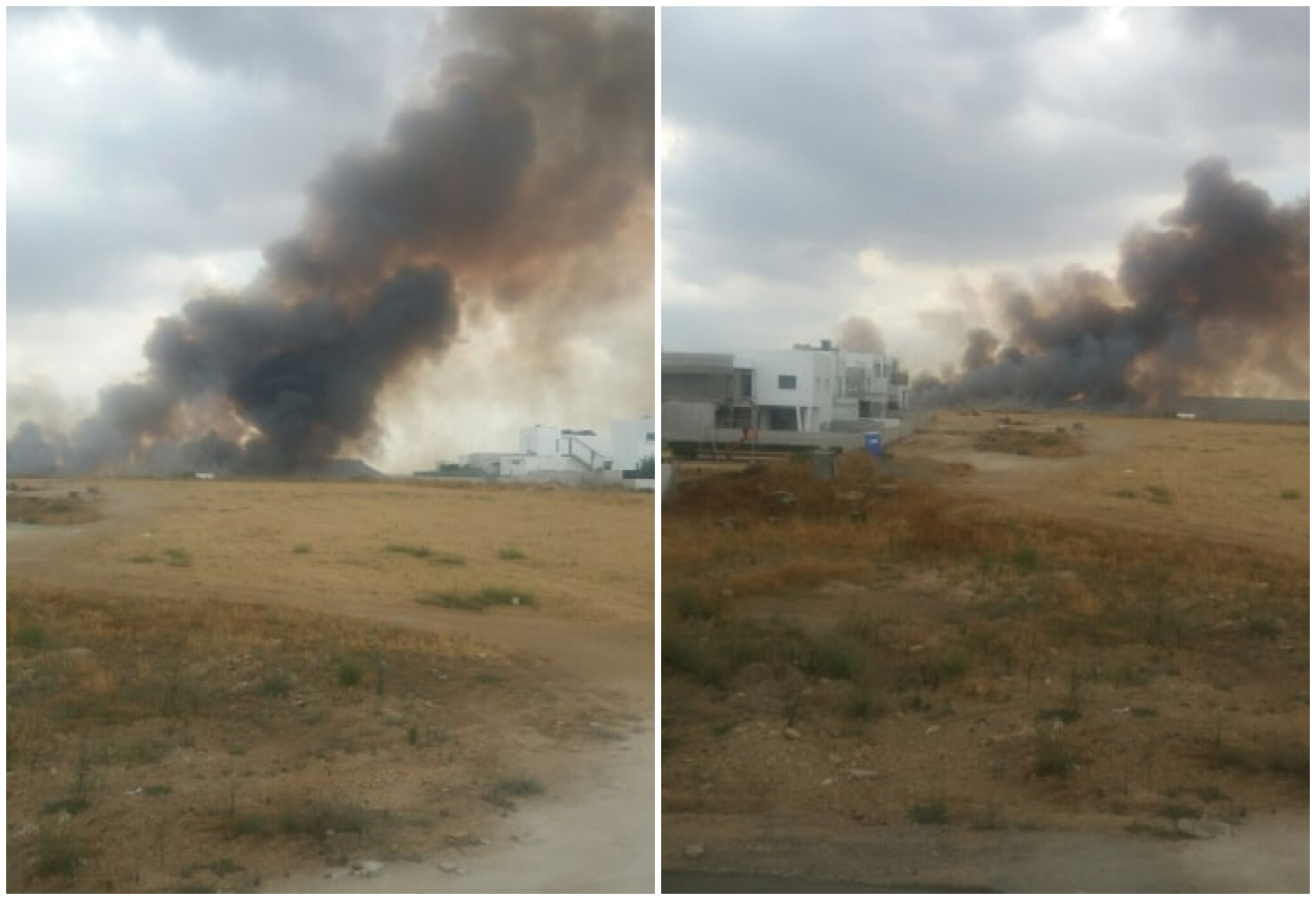 Μεγάλη πυρκαγιά ξέσπασε στην κατεχόμενη περιοχή του Άρωνα στη Λευκωσία (ΒΙΝΤΕΟ)