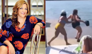 Κλάψαμε! Η απίστευτη…τούμπα της Βίκυς Σταυροπούλου στην παραλία(ΒΙΝΤΕΟ)