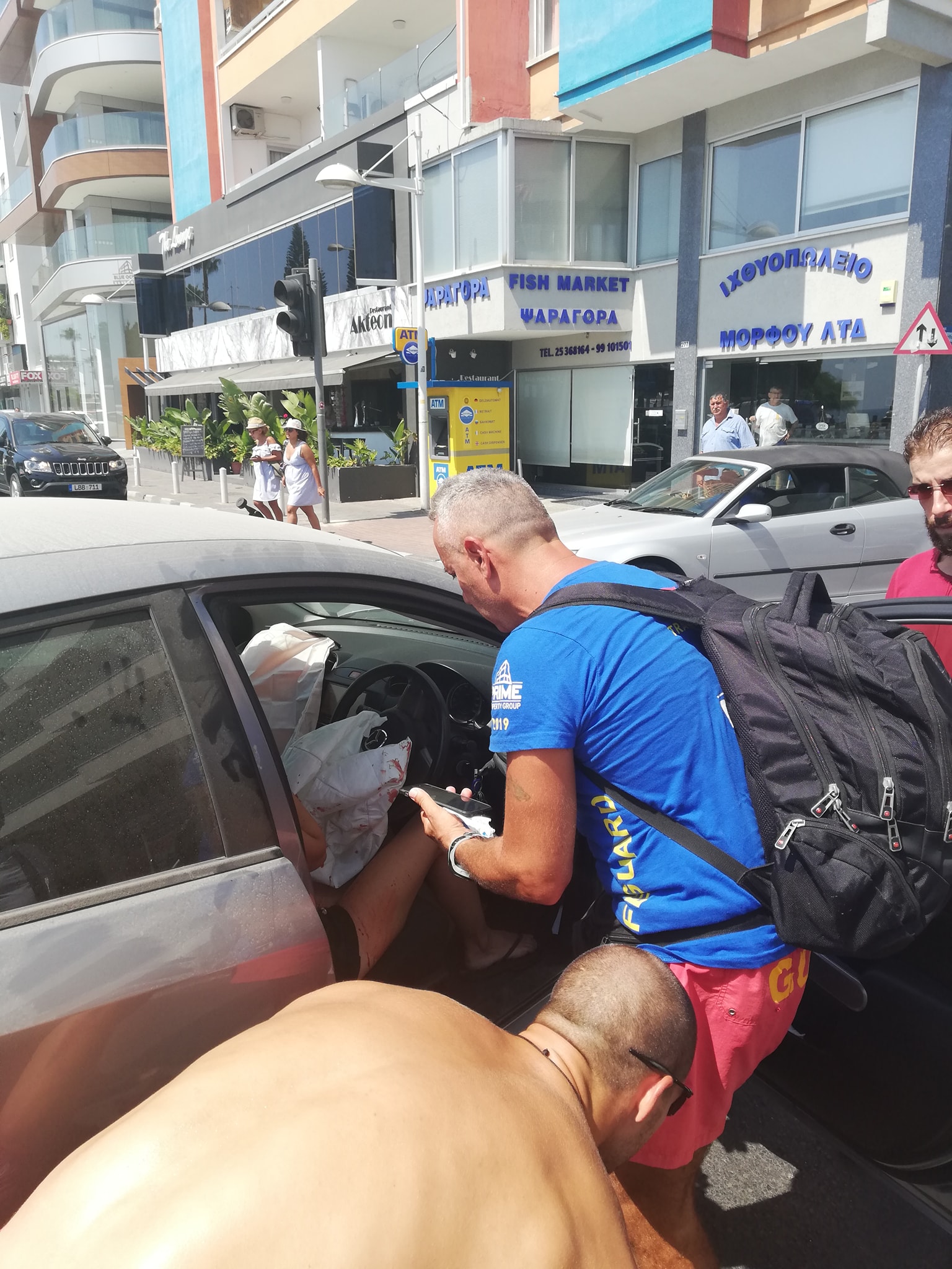 Ναυαγοσώστες στη Λεμεσό έδωσαν πρώτες βοήθειες σε τραυματίες από τροχαίο ατύχημα