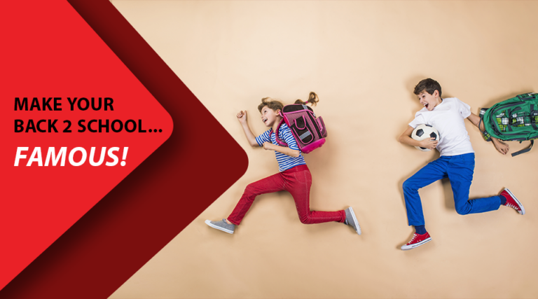 Make your Back to School… FAMOUS!