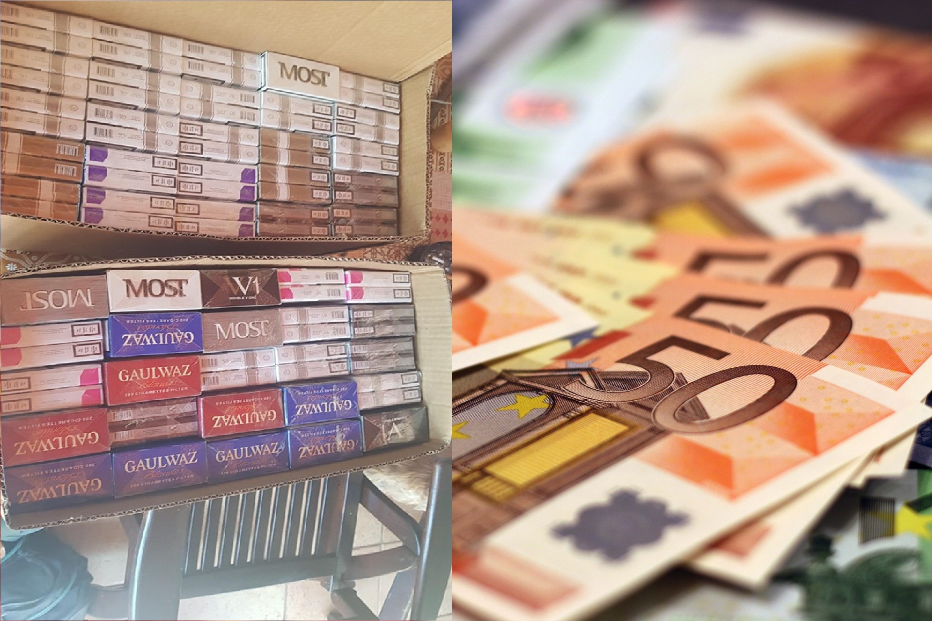 Πρόστιμο 9.000 ευρώ για αδασμολόγητα τσιγάρα και καπνό σε δυο πρόσωπα