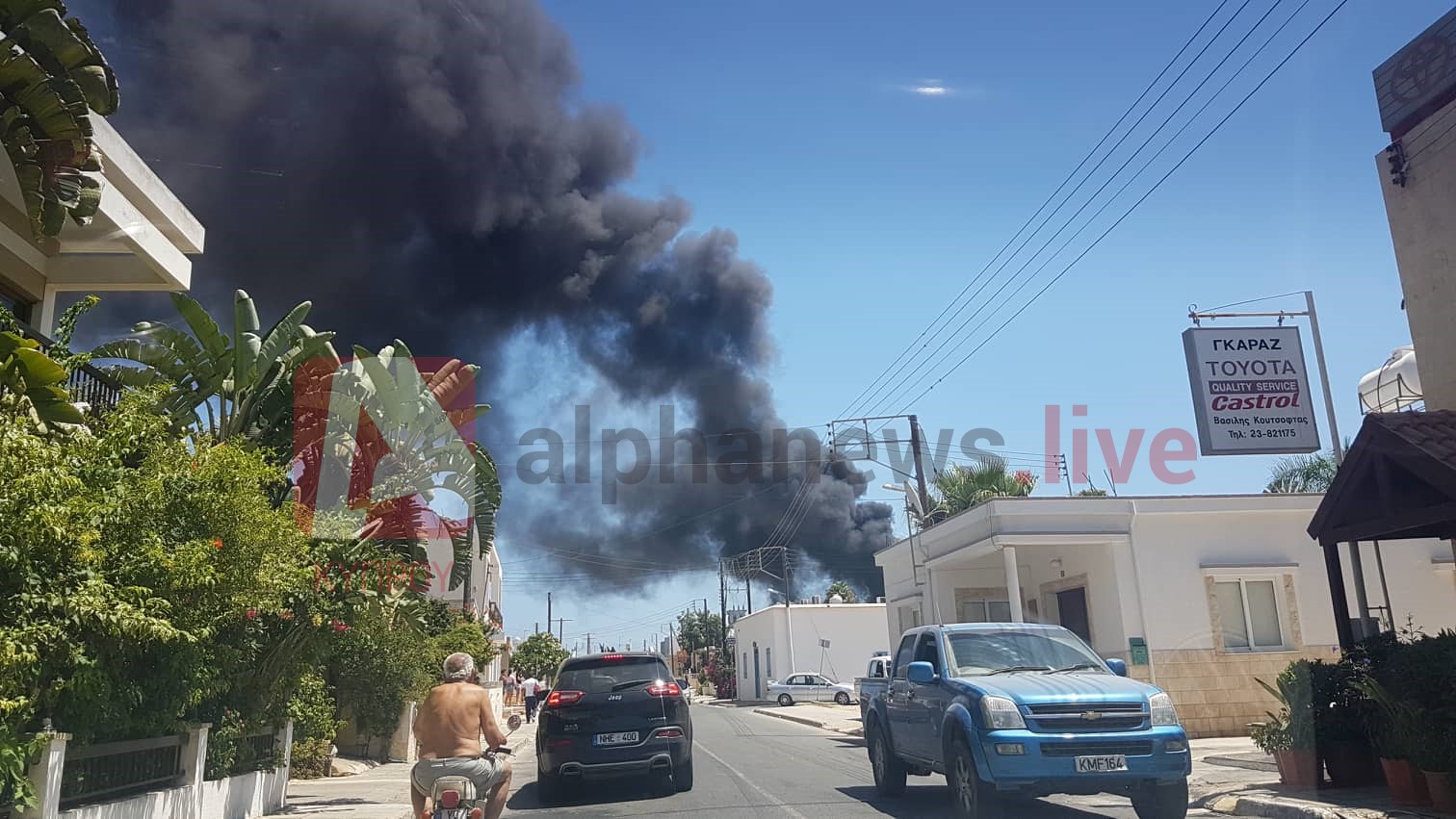 Φωτιά σε εμπορευματοκιβώτιο στο Παραλίμνι (ΦΩΤΟΣ)