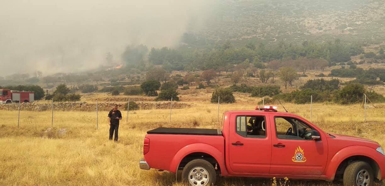 Σε συναγερμό η Ελληνική Πυροσβεστική για φωτιά στους Δελφούς