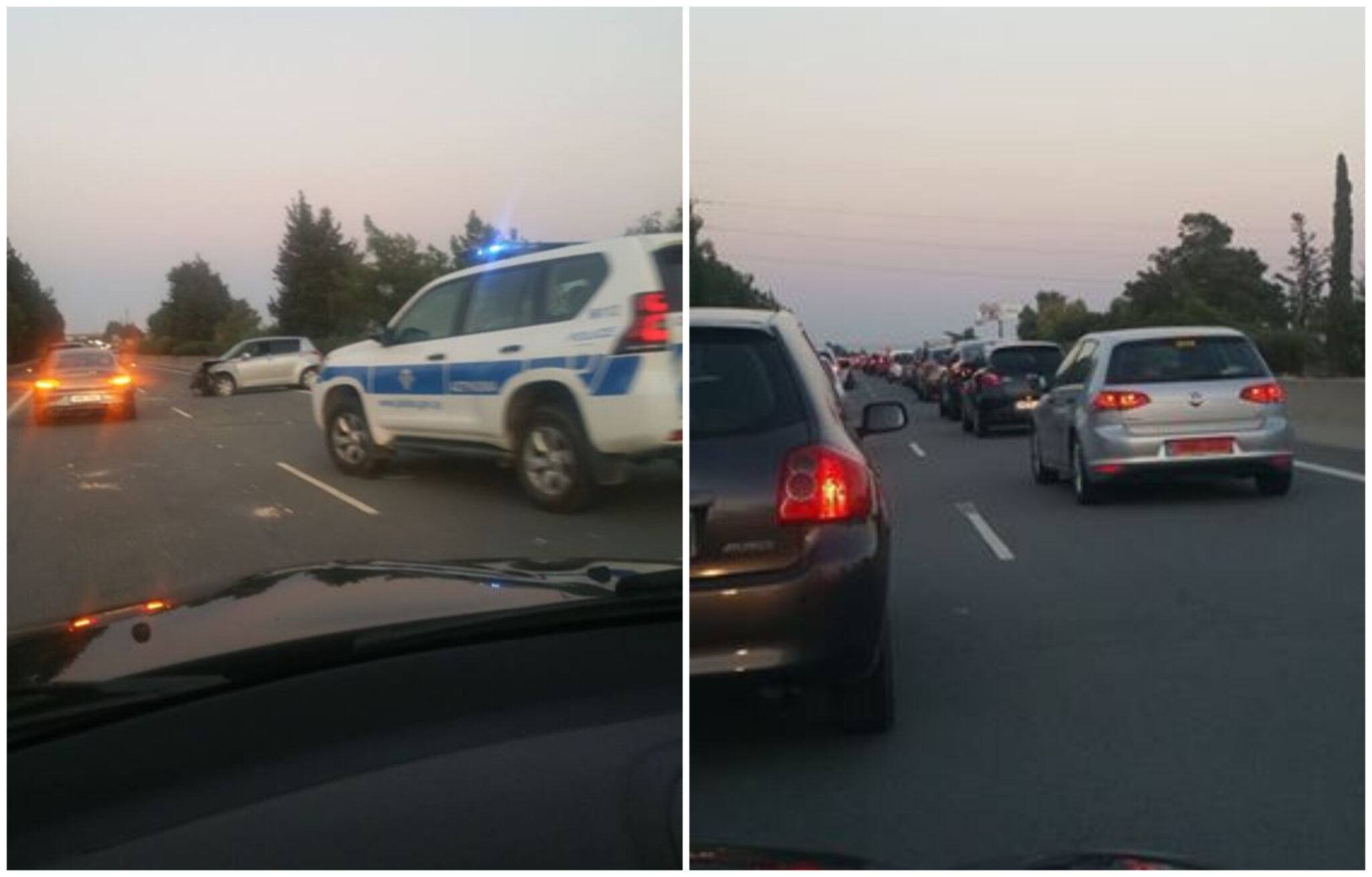 Τροχαίο ατύχημα στον αυτοκινητόδρομο Λάρνακας- Αγίας Νάπας