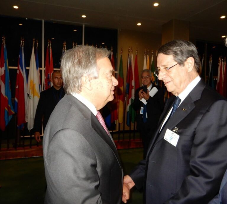 Αναστασιάδης και Γκουτέρες τα λένε στη Νέα Υόρκη για το Κυπριακό