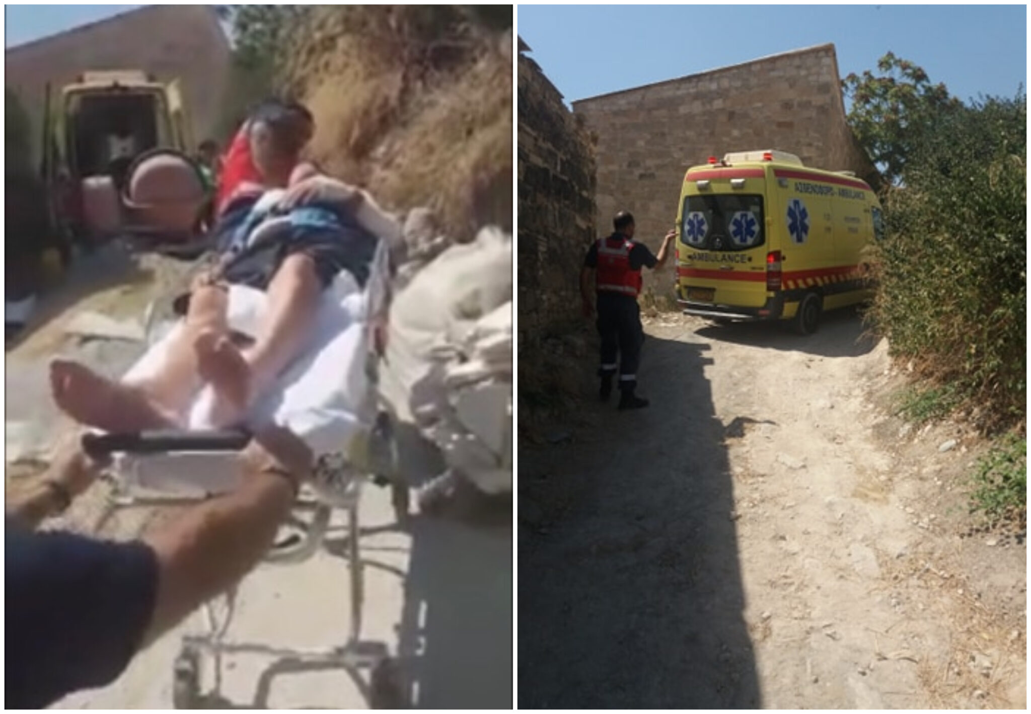 Διαδρομή μετ' εμποδίων για ασθενοφόρο που κλήθηκε να παραλάβει ασθενή (ΒΙΝΤΕΟ)