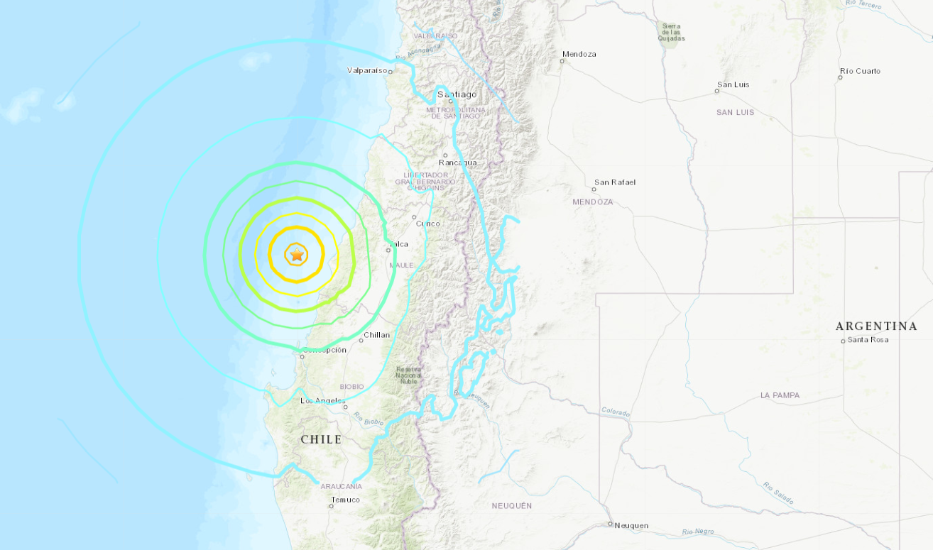 Ισχυρός σεισμός 6,1 βαθμών της κλίμακας Ρίχτερ στη Χιλή