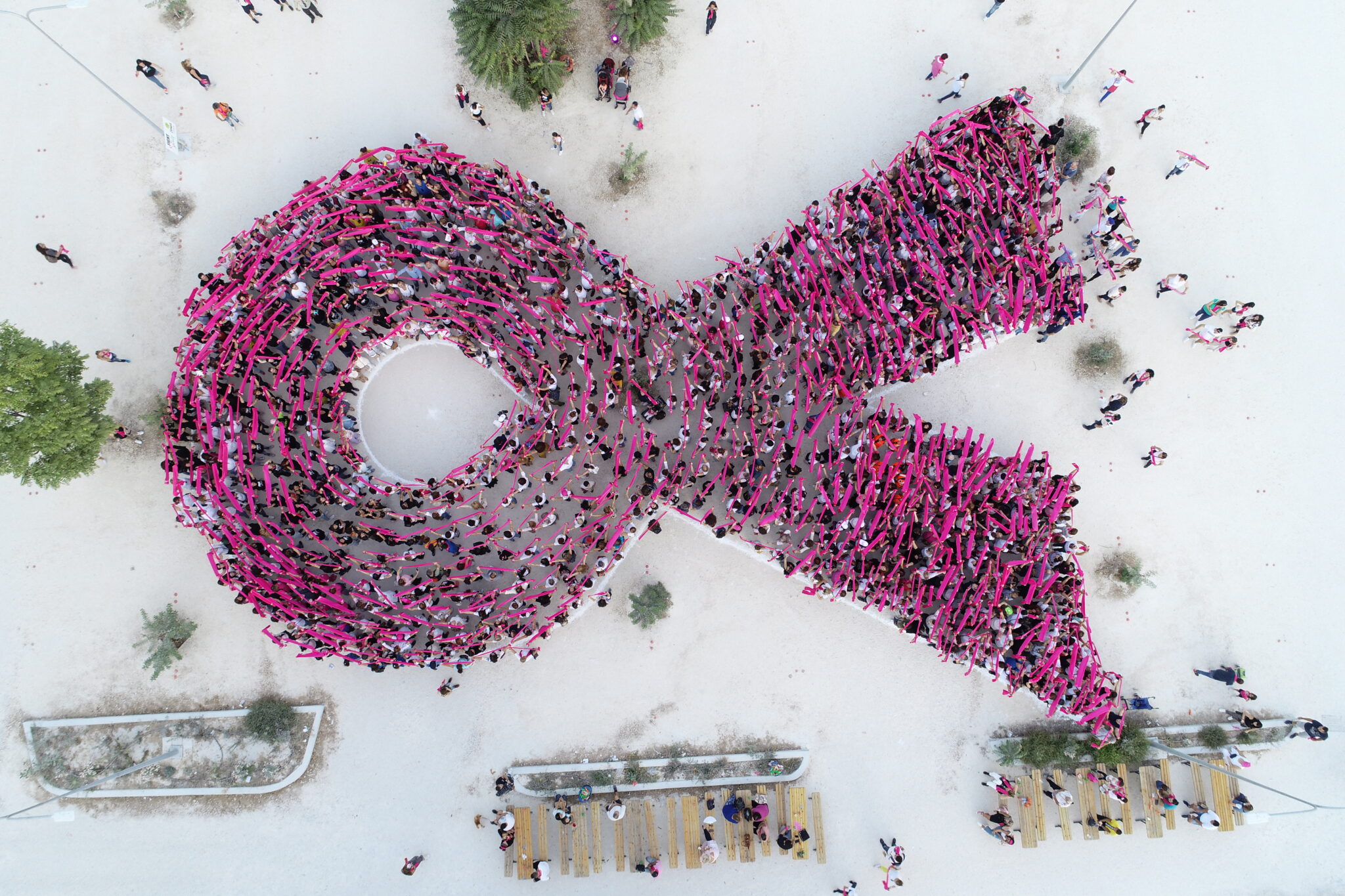 H Πορεία με τις Ροζ Φιγούρες της Europa Donna Κύπρου