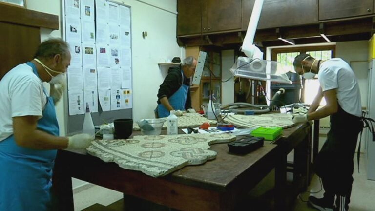 Καθημερινή μάχη με τον χρόνο η συντήρηση των ψηφιδωτών (ΒΙΝΤΕΟ)