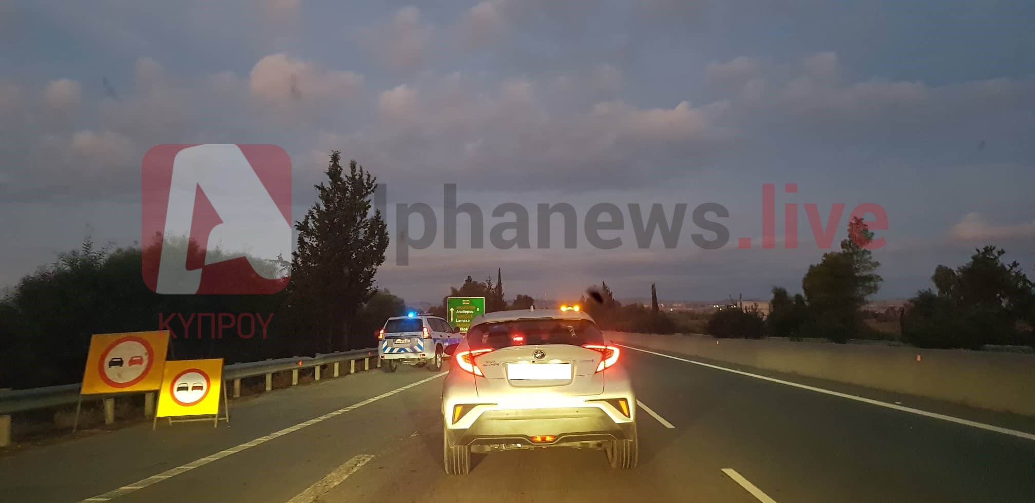 Σοβαρό ατύχημα με μοτοσικλετιστή στον αυτοκινητόδρομο Αγίας Νάπας-Λάρνακας ΦΩΤΟ