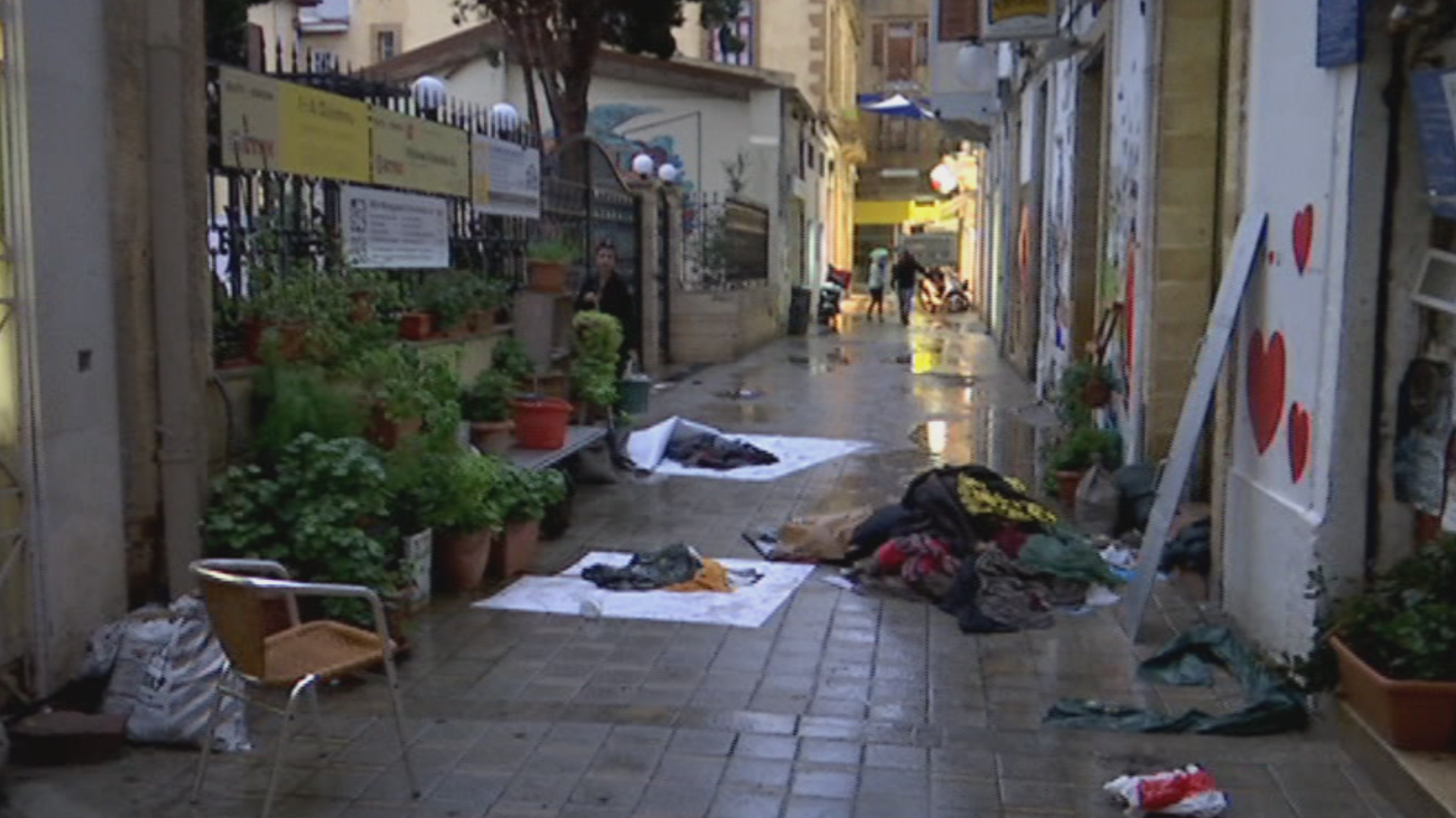 Σε απόγνωση οι καταστηματάρχες στην παλιά Λευκωσία μετά τις πλημμύρες (ΒΙΝΤΕΟ)
