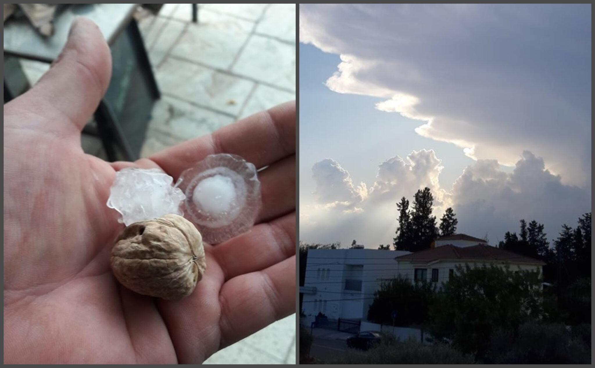 Χαλάζι στην Κλήρου, σφοδρή καταιγίδα στη Φλάσου (ΒΙΝΤΕΟ&ΦΩΤΟ)