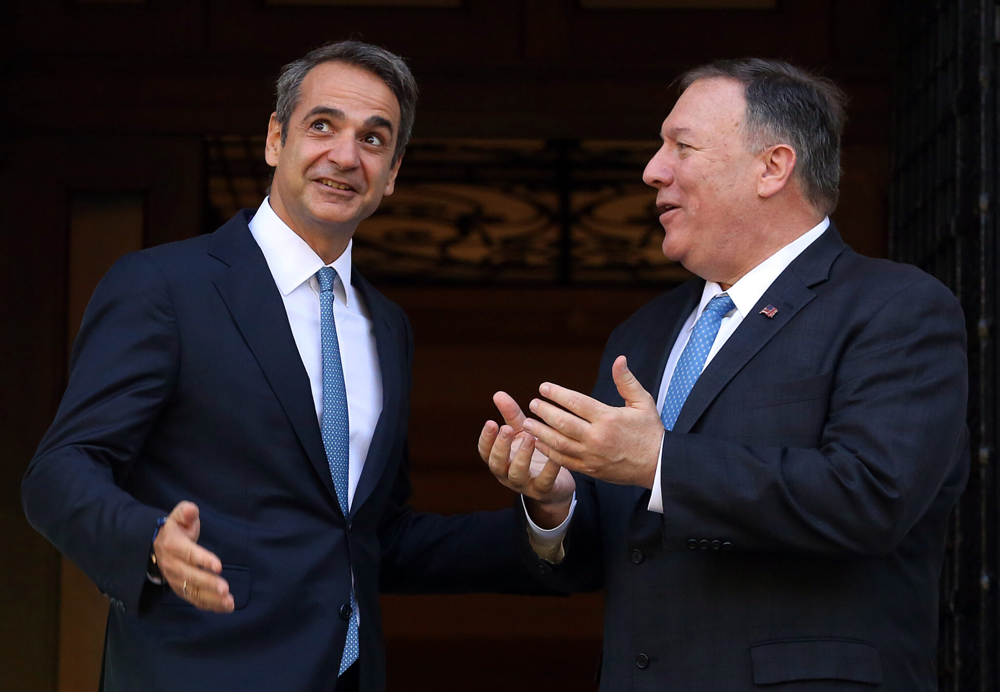 Η συνάντηση Κυριάκου Μητσοτάκη και Μάικ Πομπέο σε εικόνες