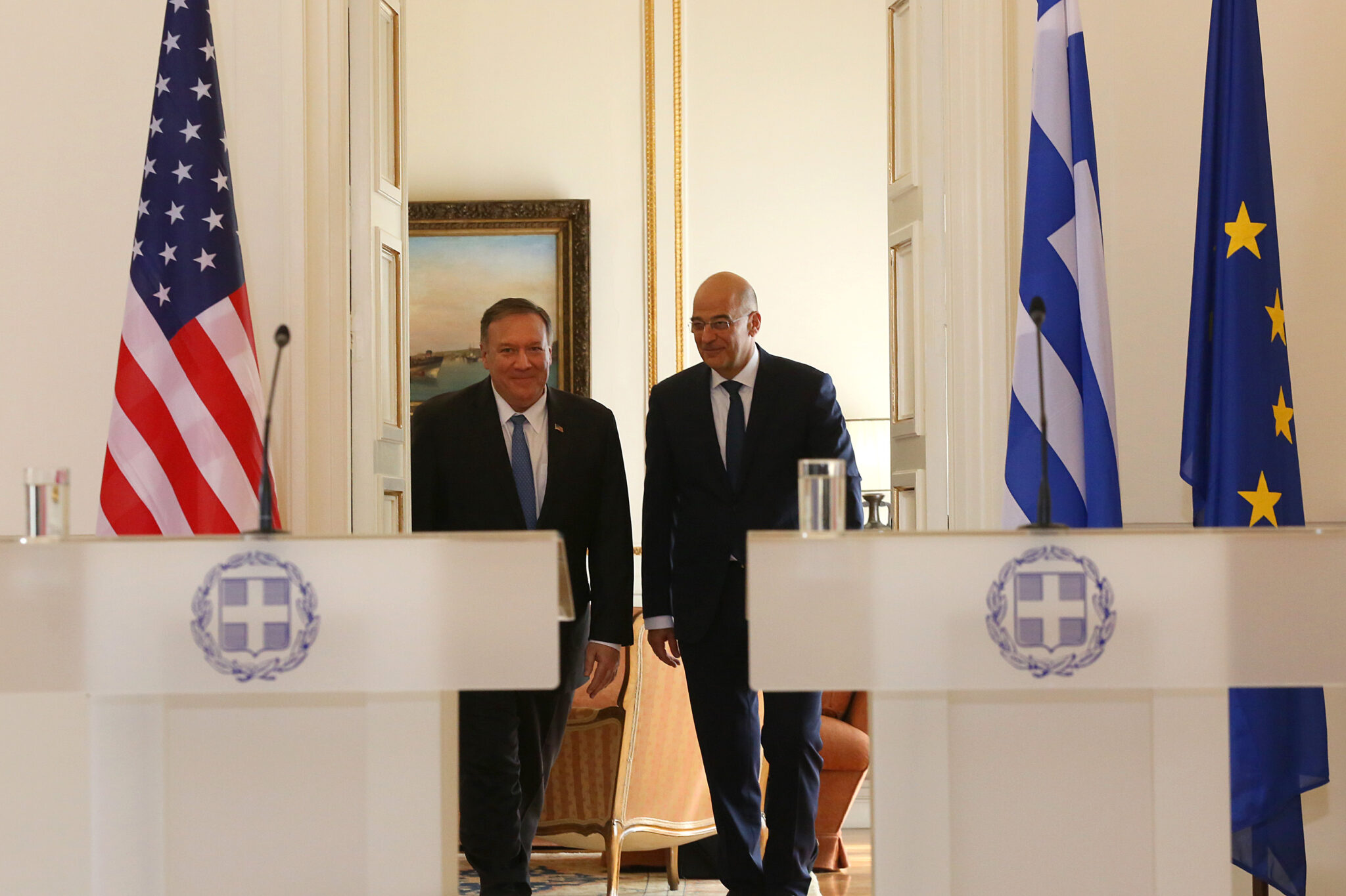 Αυστηρό μήνυμα Πομπέο από Αθήνα προς την Άγκυρα για τις παράνομες γεωτρήσεις