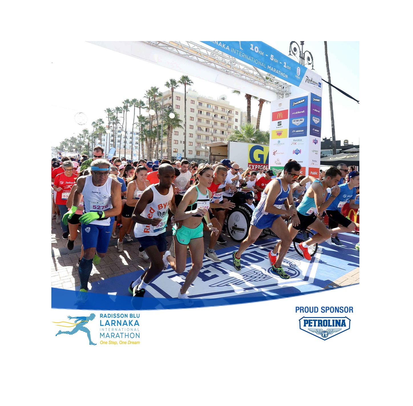 Πετρολίνα: Μέγας χορηγός του 3ου Radisson Blu  Διεθνή Μαραθωνίου Λάρνακας