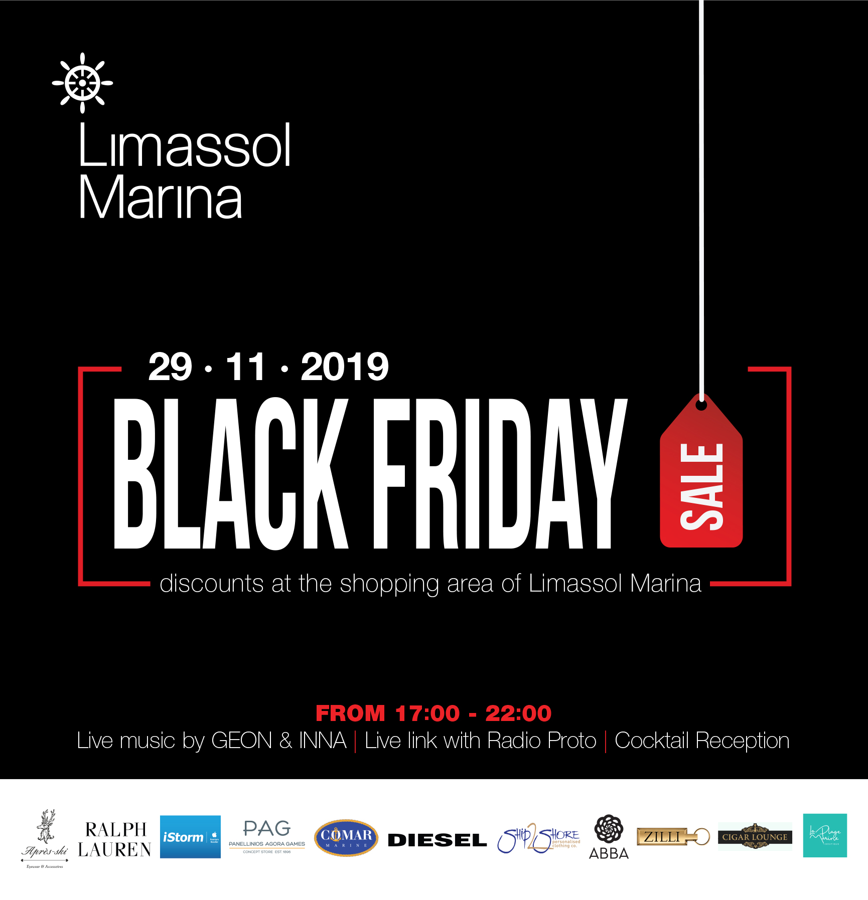 Black Friday στη Μαρίνα Λεμεσού 29 Νοεμβρίου 2019