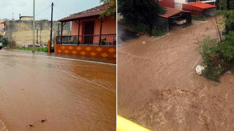 «Πνίγηκαν» Χαλκιδική, Καβάλα και Θάσος από την κακοκαιρία (ΒΙΝΤΕΟ)