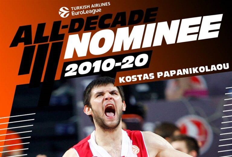Υποψήφιος για την ομάδα της δεκαετίας στην Ευρωλίγκα ο Παπανικολάου (BINTEO)