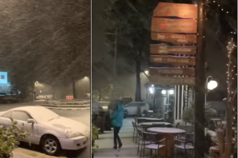 Έπεσαν τα πρώτα χιόνια στο Τρόοδος παραμονή Χριστουγέννων (ΒΙΝΤΕΟ)