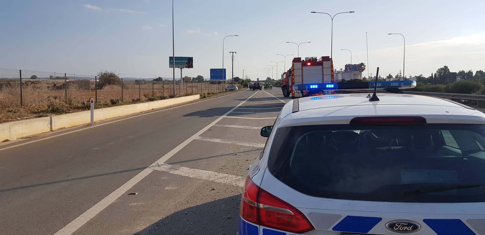 Δύο άτομα στο Νοσοκομείο μετά από τροχαίο ατύχημα στον αυτοκινητόδρομο