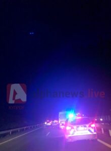 Καραμπόλα τεσσάρων οχημάτων στον αυτοκινητόδρομο Λεμεσού – Λευκωσίας (ΦΩΤΟ)