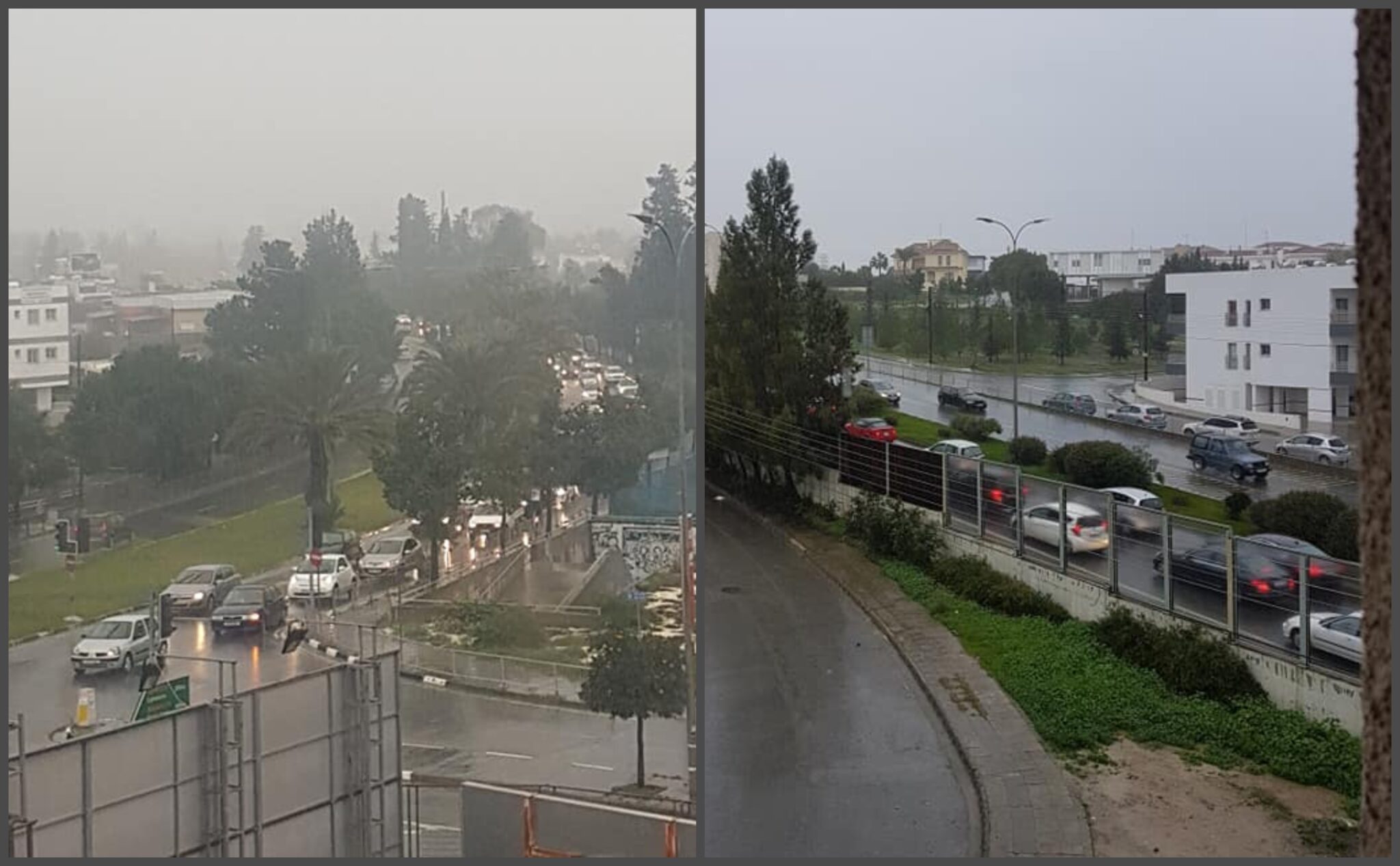 Κυκλοφοριακό χάος στον Αρχάγγελο λόγω ατυχήματος στον κυκλικό κόμβο του ΑΠΟΕΛ