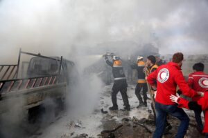 Πέντε άμαχοι σκοτώθηκαν σε ρωσική αεροπορική επιδρομή στο Χαλέπι