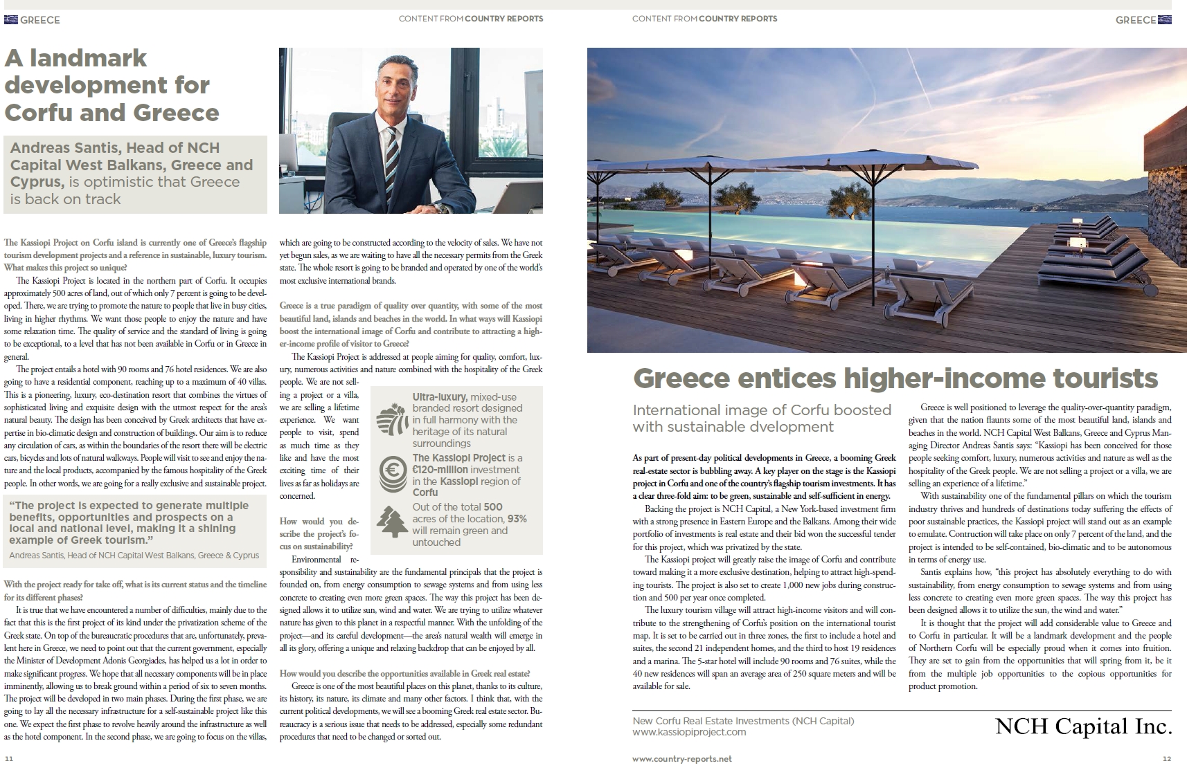 Αφιέρωμα του διεθνούς περιοδικού Newsweek στην επένδυση της Κασσιόπης