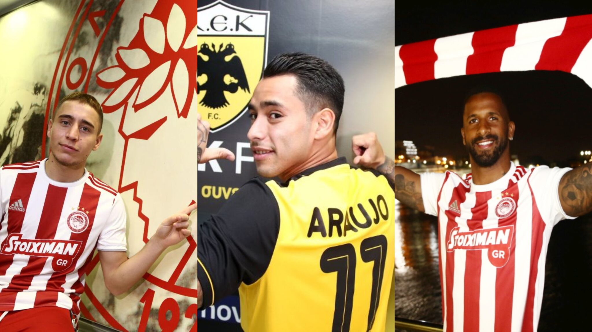 Έκλεισε τη μεταγραφική περίοδο με Καφού και Μορ ο Ολυμπιακός, με Αραούχο η ΑΕΚ