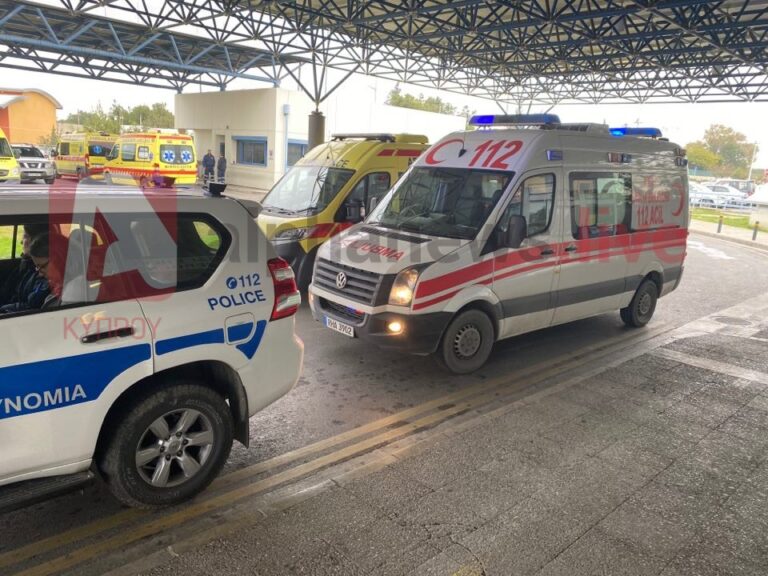 Επιχείρηση Αστυνομίας και κατοχικών αρχών για μεταφορά ασθενή στο ΓΝ Λευκωσίας