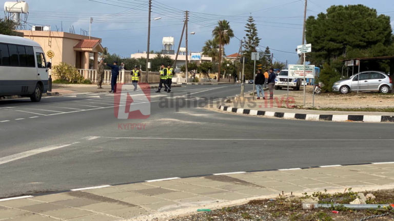 Στο ΓΝ Λευκωσίας διακομίστηκε ο 14χρονος μαθητής που παρασύρθηκε από όχημα