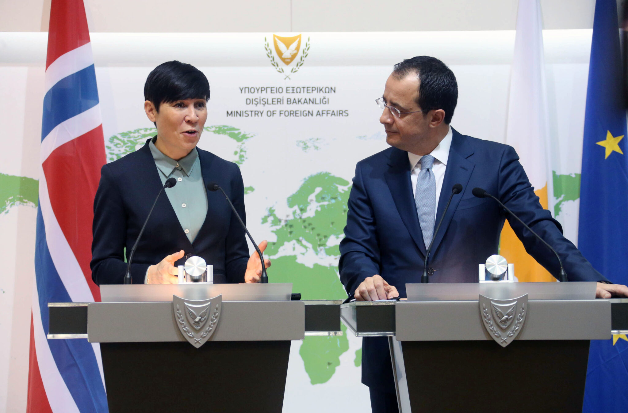 Κυπριακό, ενέργεια και τουρισμός στη συνάντηση Χριστοδουλίδη – ΥΠΕΞ Νορβηγίας