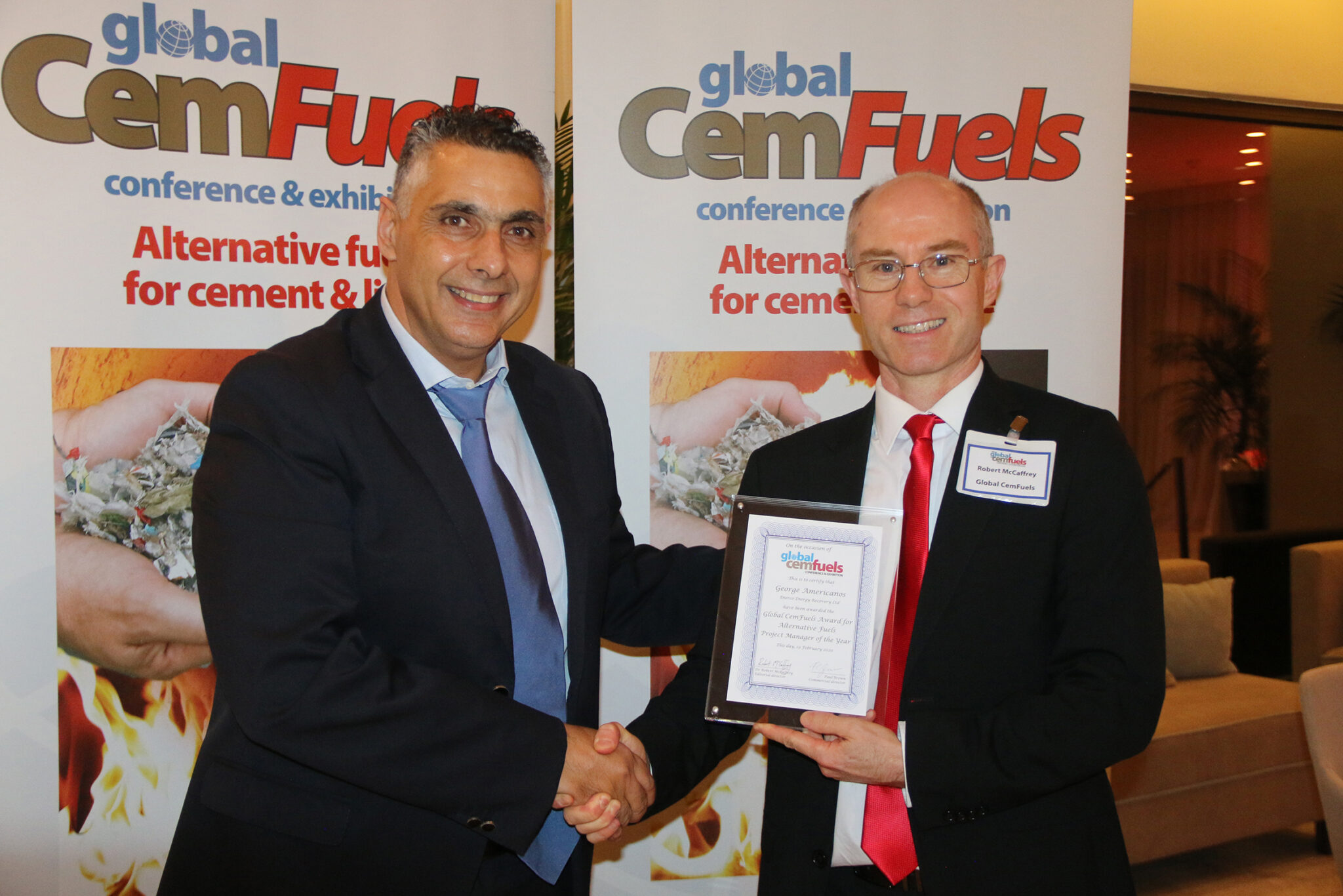 Βραβείο “Outstanding Alternative Fuels Project” στην Τσιμεντοποιία Βασιλικού