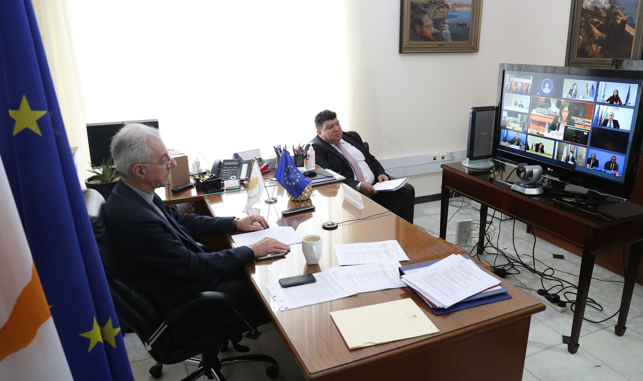 Τηλεδιάσκεψη των 27 Υπουργών Παιδείας για δράσεις κατά του κορωνοϊού