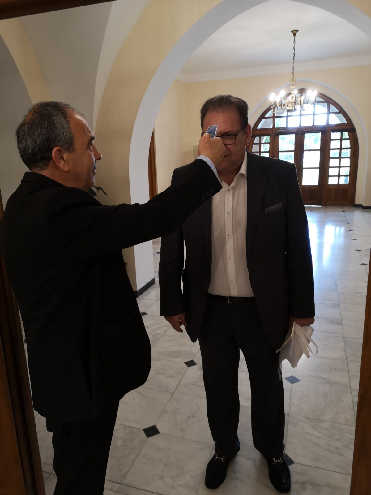 Αυστηρά μέτρα ασφάλειας και προστασίας από τον κορωνοϊό και στο Προεδρικό (ΦΩΤΟ)