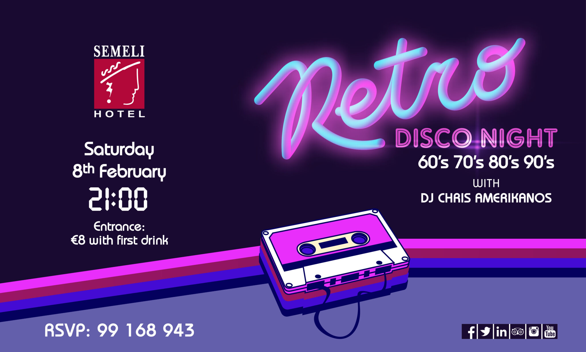 Νοσταλγική Retro Disco Night στο SEMELI HOTEL